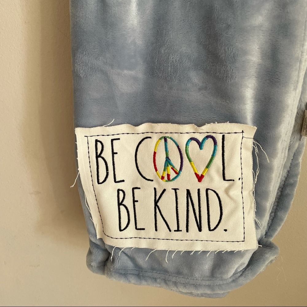 Rae Dunn Be Cool Be Kind Pride Blanket Throw NWT